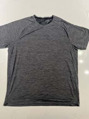 YPB Your Personal Best Men's Gray Heathered Motion Performance T-Shirt